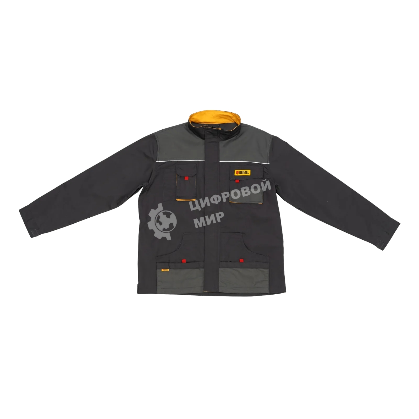 Куртка профессиональная рабочая Denzel 65% полиэстер 35% хлопок, XXXL