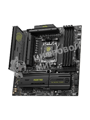Материнская плата MSI MAG B850M MORTAR WIFI, AM5, AMD B850, 4xDDR5, 4xSATA, 3xM.2, 1xPCIe 5.0 x16, 1xPCIe 4.0 x4, 1xHDMI, 1x5Gb LAN, Wi-Fi 7, Bluetooth 5.4, 1xUSB-C 40Gbps, 1xUSB-C 20Gbps, 5xUSB-A 10Gbps, 2xUSB-A 5Gbps, 4xUSB-A 2.0, 1xS/PDIF, 2x3.5 мм, 7.1, mATX