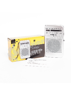 Радиоприемник ЭФИР 01 УКВ 64-108МГц, бат. 2*АА белый