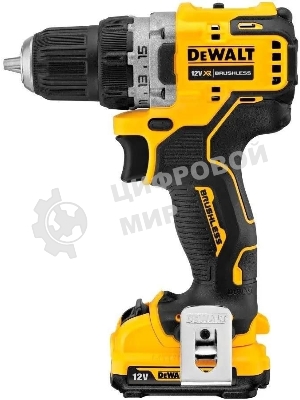 Дрель-шуруповерт DeWalt DCD701D2, 12В, 2 Ач, 57.5 Нм, бесщеточный