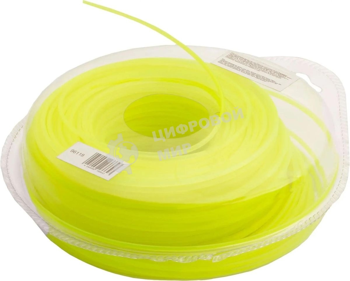 Леска для триммера Denzel круглая 2 мм х 63 м, блистер FLEX CORD 96118