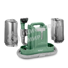 Пылесос моющий Kitfort КТ-5217 зеленый, 150 Вт, уборка влажная, пылесборник контейнер 1,8 л