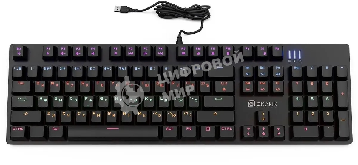 Клавиатура Oklick 990 G2 проводная, USB Type-A, чёрный
