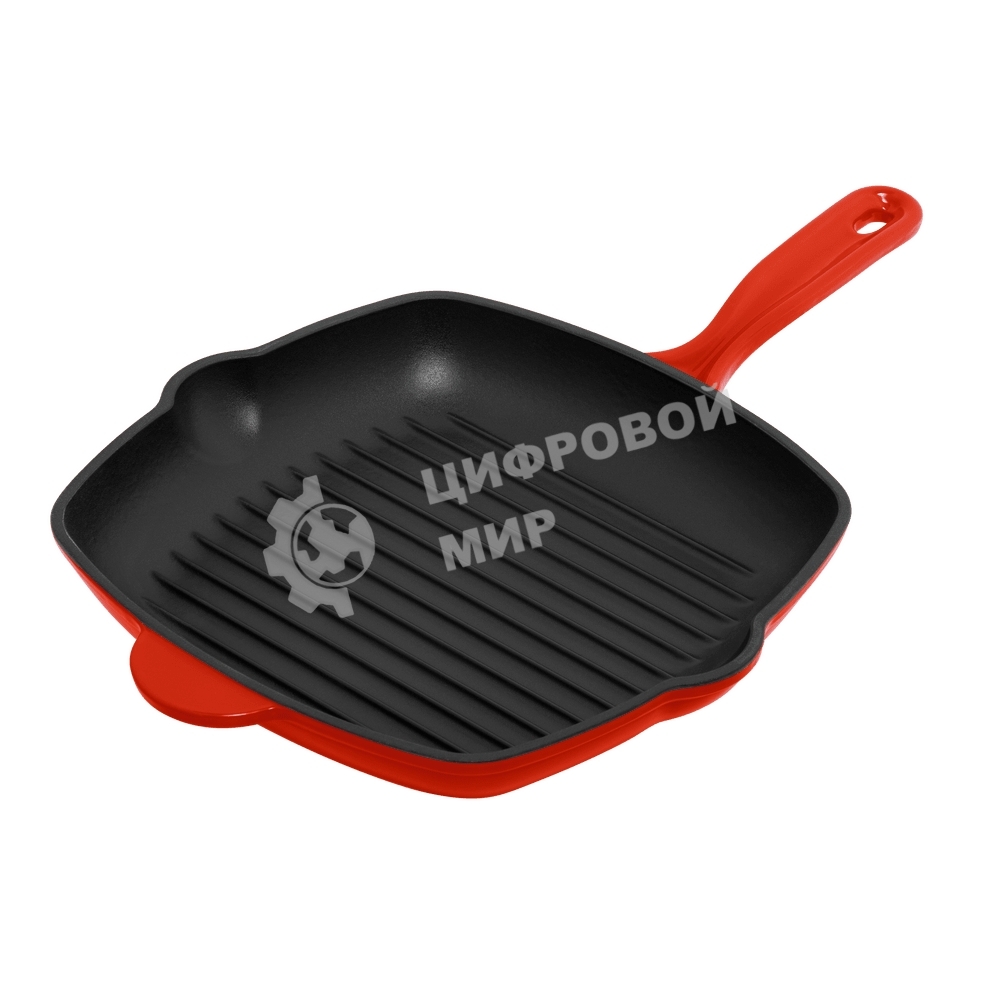 Сковорода-гриль Maunfeld DEVON MGP27CE16R из эмалированного чугуна, 27х27 см