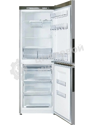 Холодильник Atlant ХМ-4619-181 серебристый двухкамерный 182/119л морозилка снизу