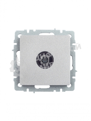 Розетка телевизионная оконечная IEK Brite РТВ11-0-БрА (BR-A10-O-K47) алюминий