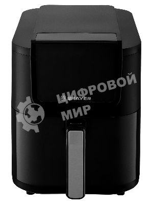 Аэрогриль Brayer 2041BR черный, 1500 Вт, 5 л, сенсор, 8 программ