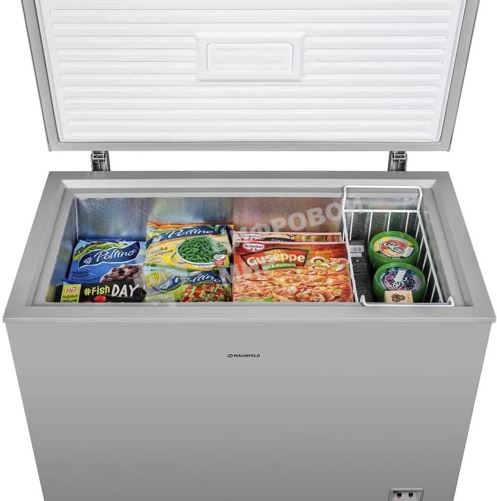 Морозильный ларь Maunfeld MFL200GR, серый, 200л