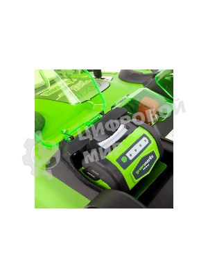 Газонокосилка аккумуляторная GreenWorks G40LM49DB, TwinForce, 40V, 49 см, без АКБ и ЗУ (2500207)
