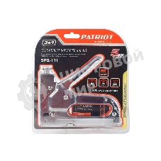 Степлер PATRIOT SPQ-111 3 в 1,скобы №140 4-14мм, скобы №28 10-12мм, гвозди №300, 600шт в комплекте