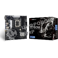 Материнская плата Biostar B760MXC PRO, LGA 1700, Intel B760, 4xDDR4, 8xSATA, 2xM.2, 1xPCIe 4.0 x16, 3xPCIe 3.0 x1, 1xHDMI, 1xDVI, 1xVGA, 1x 1Gb LAN, 4xUSB-A 3.2 Gen 2, 2xUSB-A 2.0, 3x3.5 мм, 7.1, mATX