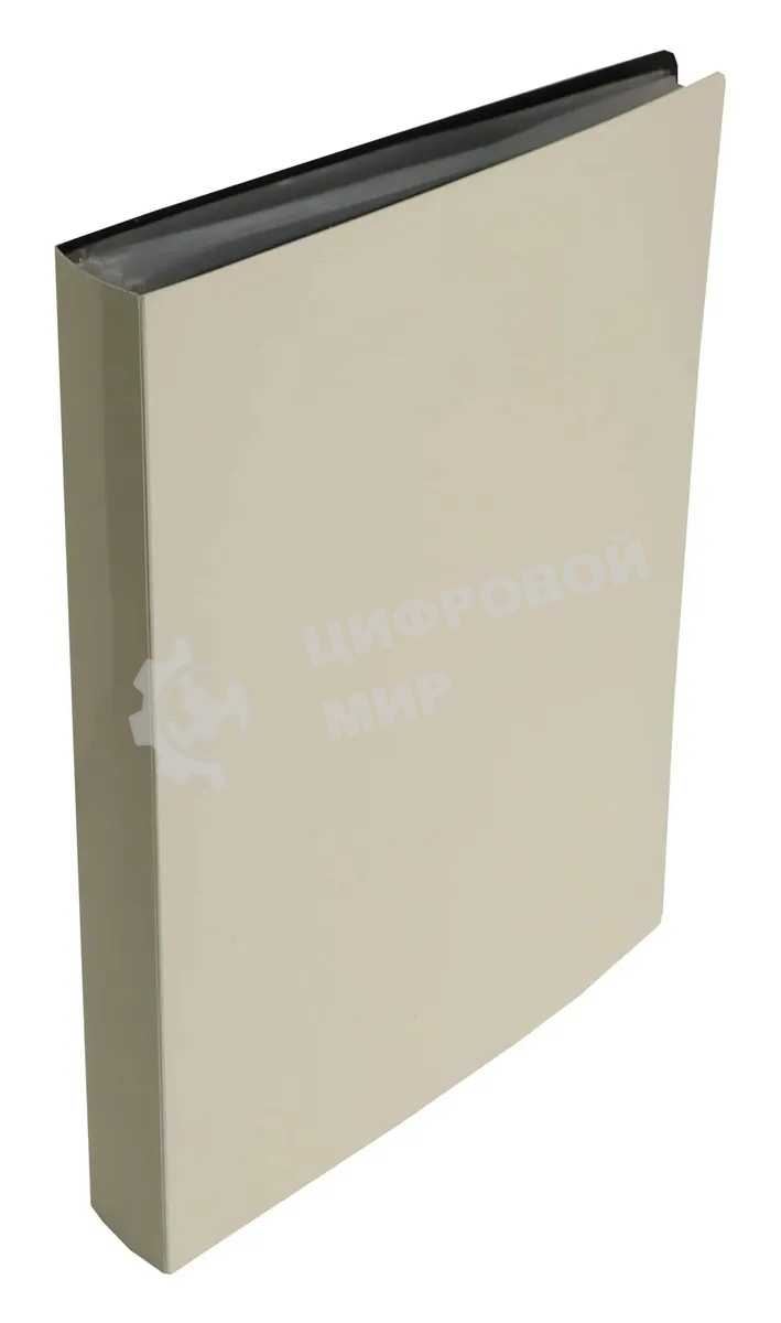 Папка с 80 прозрачными вкладками Бюрократ DeLuxe DLVBOX80MILK A4, пластик, 0.7мм, молочный в коробе