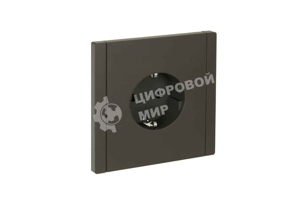 Розетка СП FORTE&PIANO FP313 16А с заземл. защ. шторки безвинт. крепл. сер. IEK FP-R14-16-1-K03