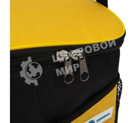 Сумка-холодильник ЧЕТЫРЕ СЕЗОНА 80-0282 объемом 10 л. (2 слоя утепления) с карманами