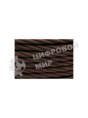 Провод ретро Bironi B1-424-72-150 2х1.5 матовый коричневый (уп. 150 м).