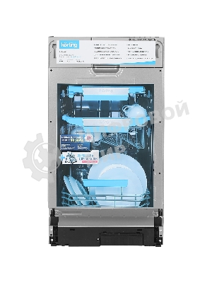 Встраиваемая посудомоечная машина Korting KDI 45570, нержавеющая сталь, 44.8 см, 10 компл., 47 дБ, класс A++