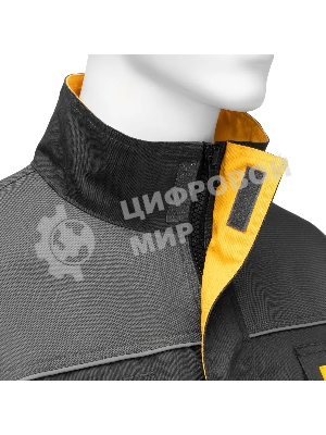 Куртка профессиональная рабочая Denzel 65% полиэстер 35% хлопок, XXXL