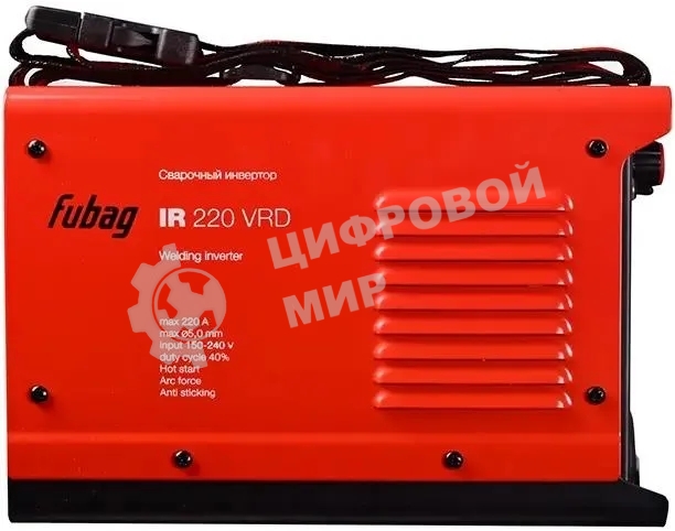 Сварочный аппарат Fubag Ir 220 Vrd инвертор ММА 11.7кВт