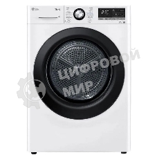 Сушильная машина LG DC90V3V6W белый, 9 кг, сушка - тепловой насос, программ - 14, 60 x 85 x 66 см