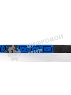 Блок силовых розеток Rem Rem-32, IEC 60320 С13 х 36, IEC 60320 С19 х 6, вход IEC 309, шнур 3 м, 1 863мм, однофазный 32А, автомат + индикатор, серый, 2