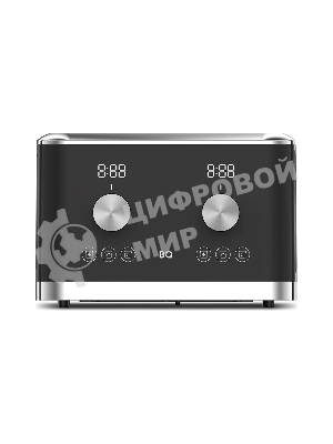 Тостер BQ T4000 Black-Steel, Мощность 1600 Вт, 7 степеней поджаривания