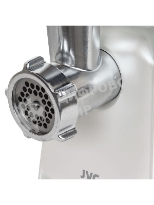 Мясорубка электрическая JVC JK-MG123 белый, 2000 Вт, 2.0 кг/мин, реверс, защита от перегрузки, насадки - 4