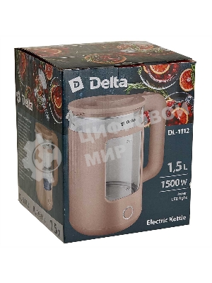 Чайник электрический Delta DL-1112 бежевый