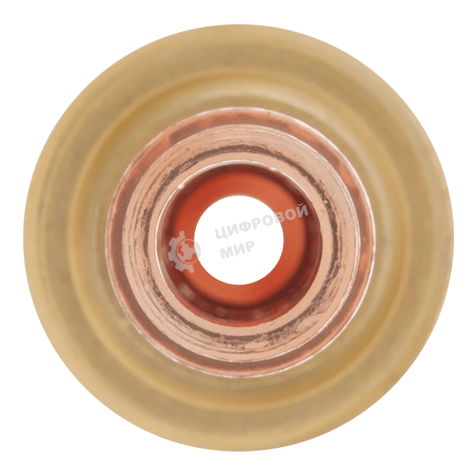 Держатель цанги Denzel с газовой линзой для электрода 2,4 мм, 2 шт