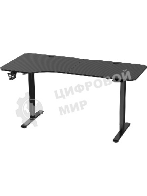 Стол игровой компьюерный Exos черн, 159x75L, высота 72-117 см