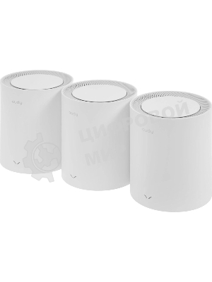 Бесшовный Mesh роутер Cudy M1800(3-Pack) AX1800 10/100/1000BASE-TX белый (упак.:3шт)