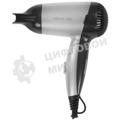 Фен Galaxy Line GL 4303 серый/черный, 1200 Вт, компактный