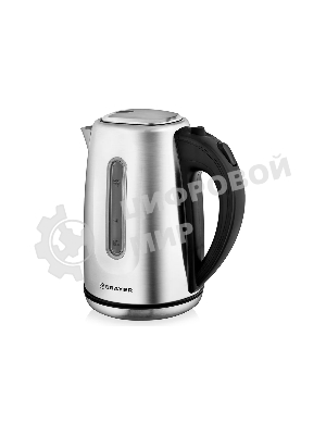 Чайник электрический BRAYER BR1014, 2200 Вт, 1.7 л, нержав.сталь, индикат. уровн. воды, автоотключ
