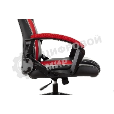 Кресло игровое Бюрократ Zombie Arena черный/красный