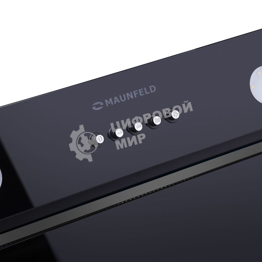 Вытяжка встраиваемая Maunfeld Trapeze 601GG черный, 60 см, 1150 куб. м/ч, 54 дБ