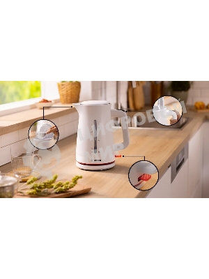 Чайник Bosch TWK3M121 1,7 л, 2400 Вт, белый