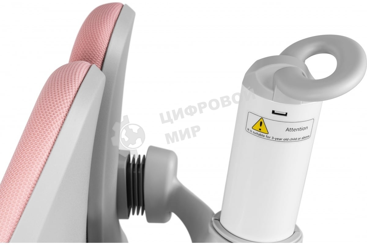 Кресло детское Cactus CS-CHR-3604PK розовый крестов. пластик серый