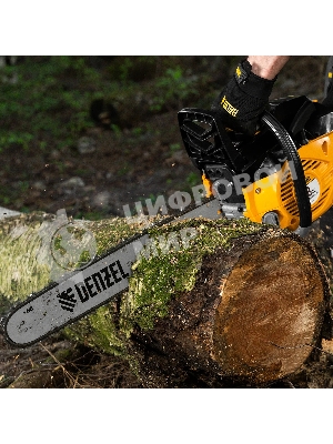 Пила цепная бензиновая Denzel DGS-5820, шина 50 см, 58см3, 4,1 л.с., шаг 0,325, паз 1,5 мм