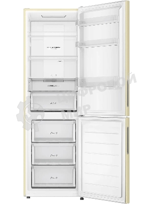 Холодильник Haier CEF536CCG бежевый двухкамерный 240/105 л морозилка снизу, No Frost