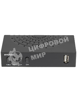Приставка для цифрового ТВ Hyundai H-DVB440 черный, DVB-T2, DVB-T, DVB-C, HDMI, USB 2.0 x2
