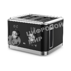 Тостер BQ T4000 Black-Steel, Мощность 1600 Вт, 7 степеней поджаривания