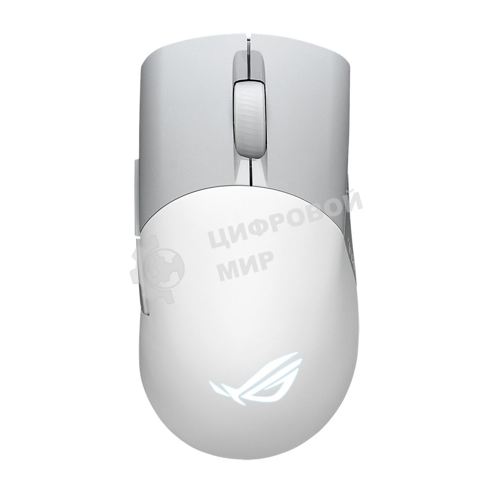 Мышь беспроводная/проводная ASUS ROG Keris Wireless AimPoint белый, 36000 dpi, радиоканал, Bluetooth, USB, кнопки - 5