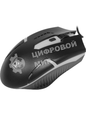 Мышь проводная Defender Hit MB-601 черный, 1200 dpi, USB, кнопки - 4