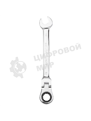 Набор комбинированных шарнирных ключей с трещоткой 8 шт Deli DL140208T Спецификация: 8,10,12,13,14,15,17,19мм. Сталь 40 Cr. Трещетка 50BV30 72Т.