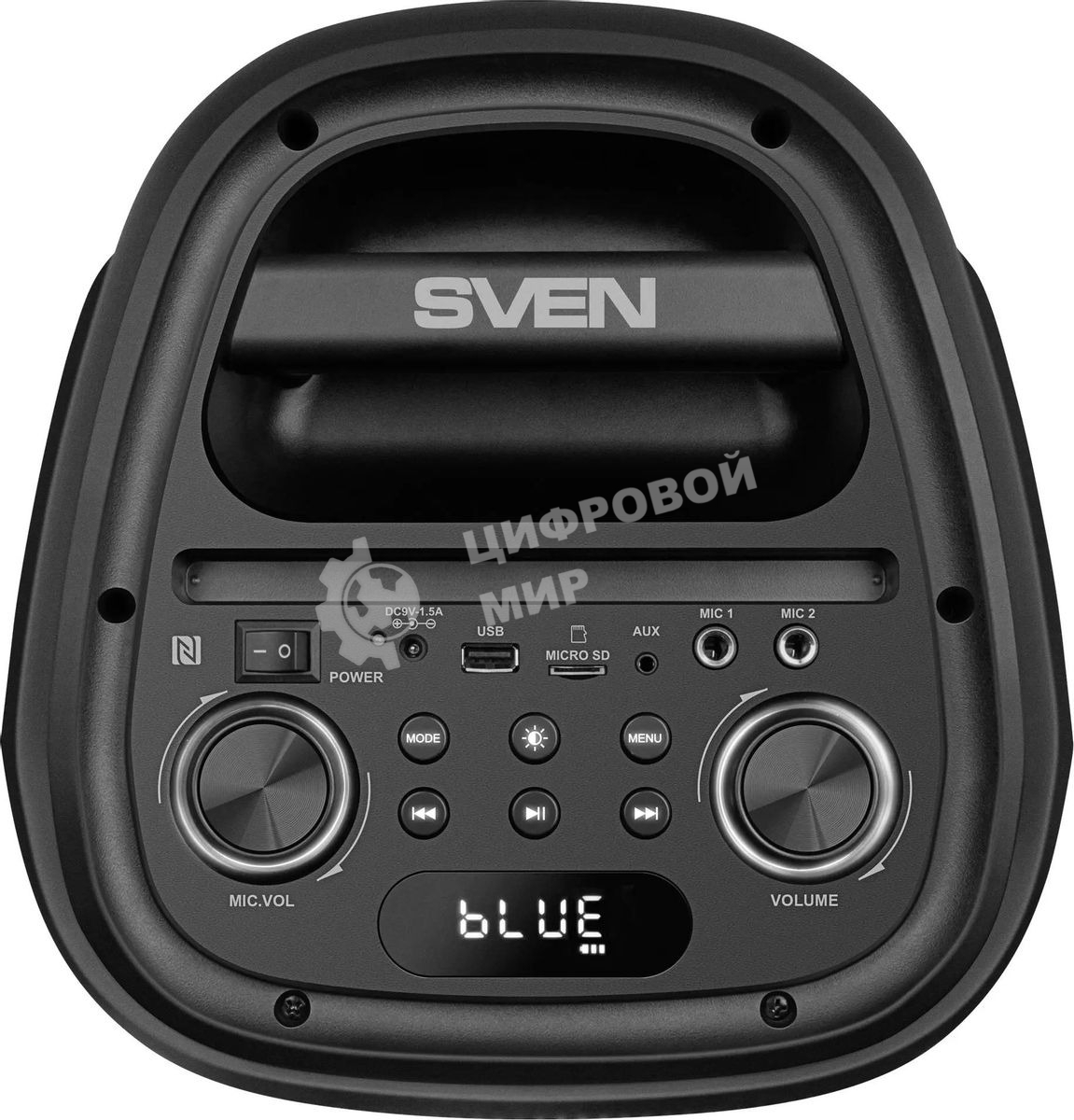 Колонка портативная Sven PS-800 черный 100W 2.0 BT 10м 4400mAh