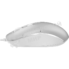 Мышь проводная A4Tech Fstyler FM26 серебристый/белый, 1600 dpi, USB, кнопки - 4