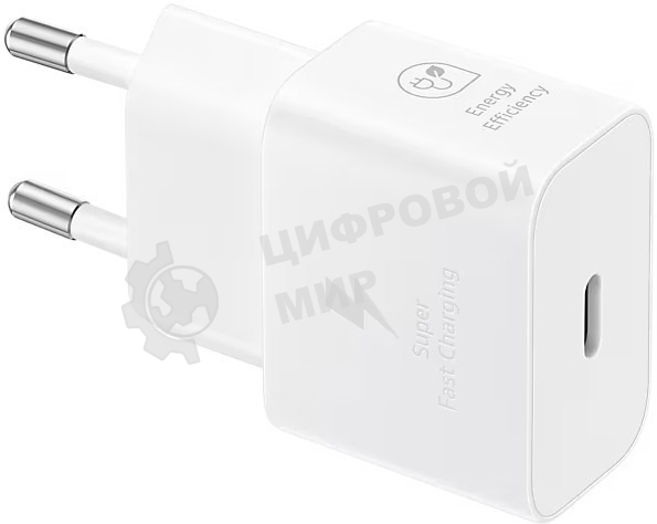Сетевое зарядное устройство Samsung EP-T2510 25W Type-C белый + cable