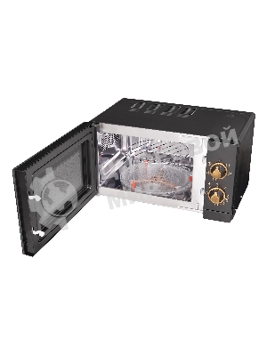 Микроволновая печь Korting KMO 815 RN черный, 20 л, 700 Вт, переключатели - поворотный механизм