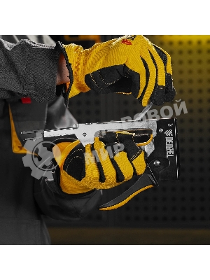 Степлер металлический Denzel скобы в комплекте, 2К рукоятка, тип 53, 6-10 мм