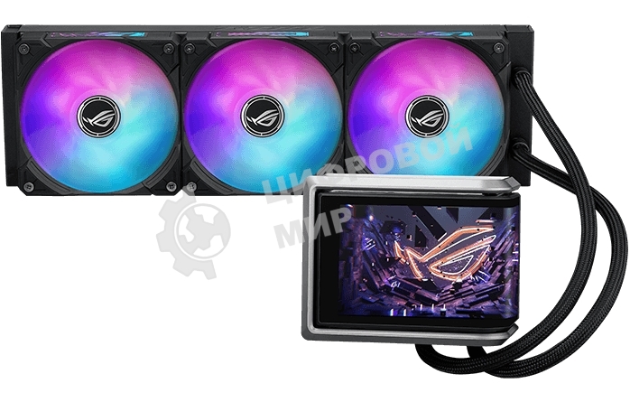 Жидкостная система охлаждения ASUS ROG RYUO IV 360 ARGB черный, алюминий/медь, 2000 об/мин, 30.7 дБ, 4 pin