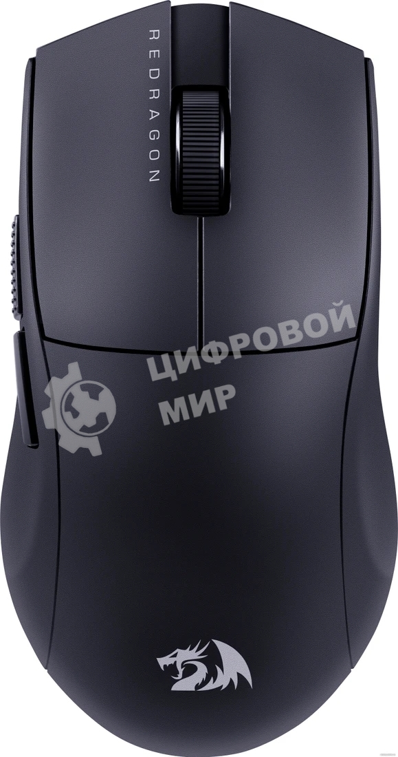 Мышь беспроводная Defender Redragon K1ng 4K Pro черный, 26000 dpi, радиоканал, Bluetooth, USB, кнопки - 5